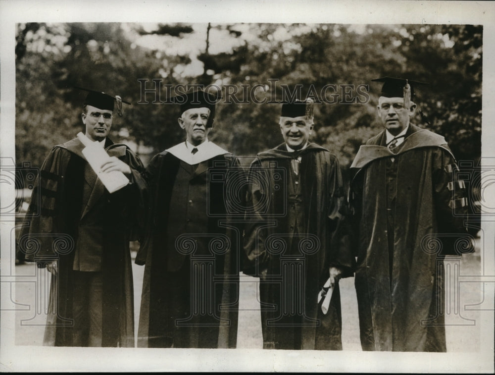 1933 Press Photo Four Men Honored By Dickinson College in Pennsylvania-Historic Images