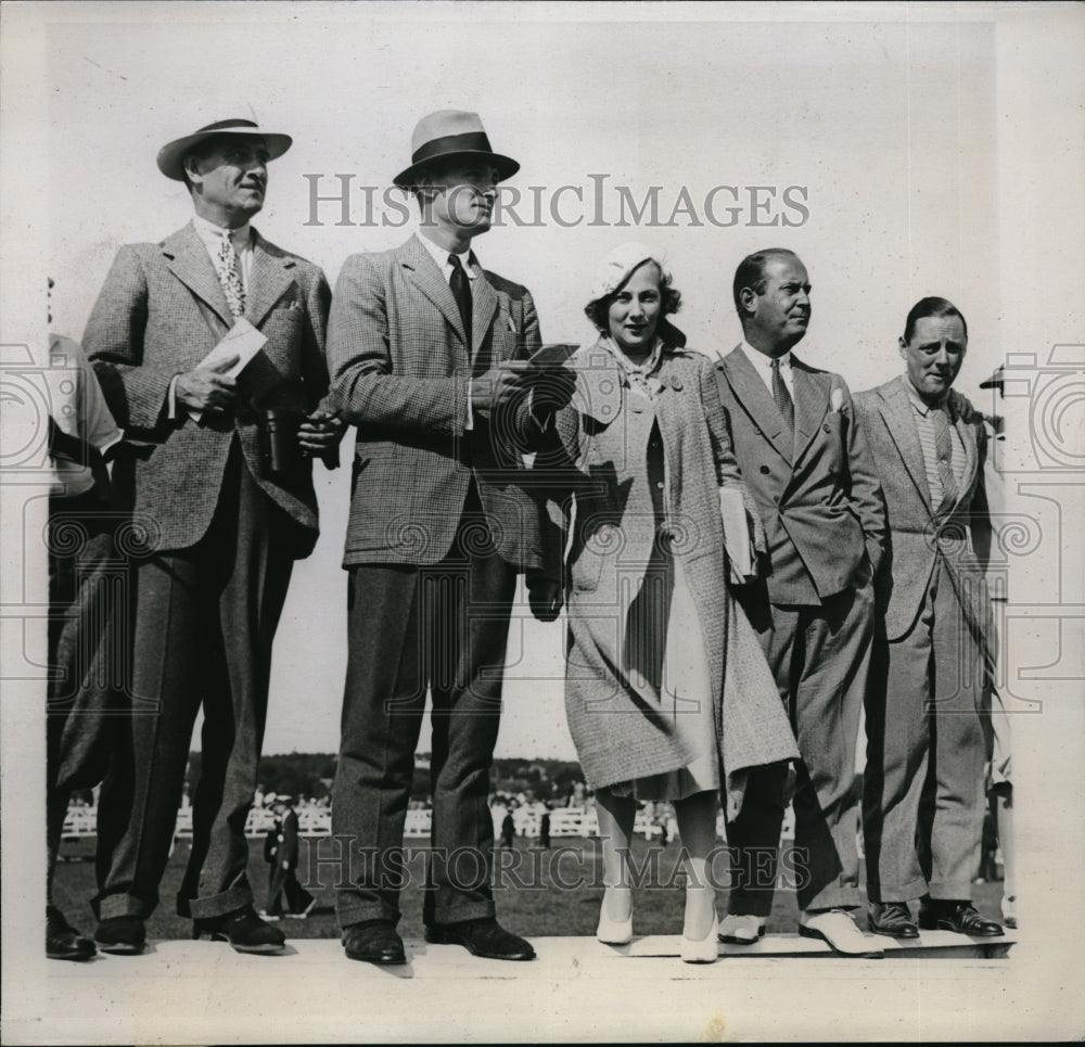 1934 Men &amp; Women Attend Steeplechase Meet-Historic Images