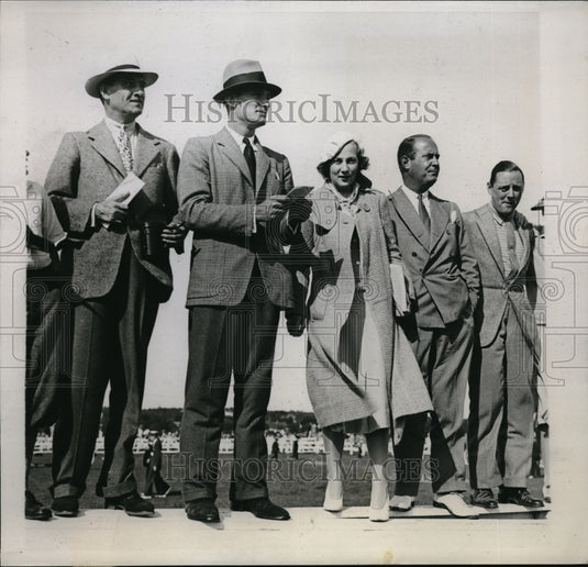 1934 Men & Women Attend Steeplechase Meet-Historic Images