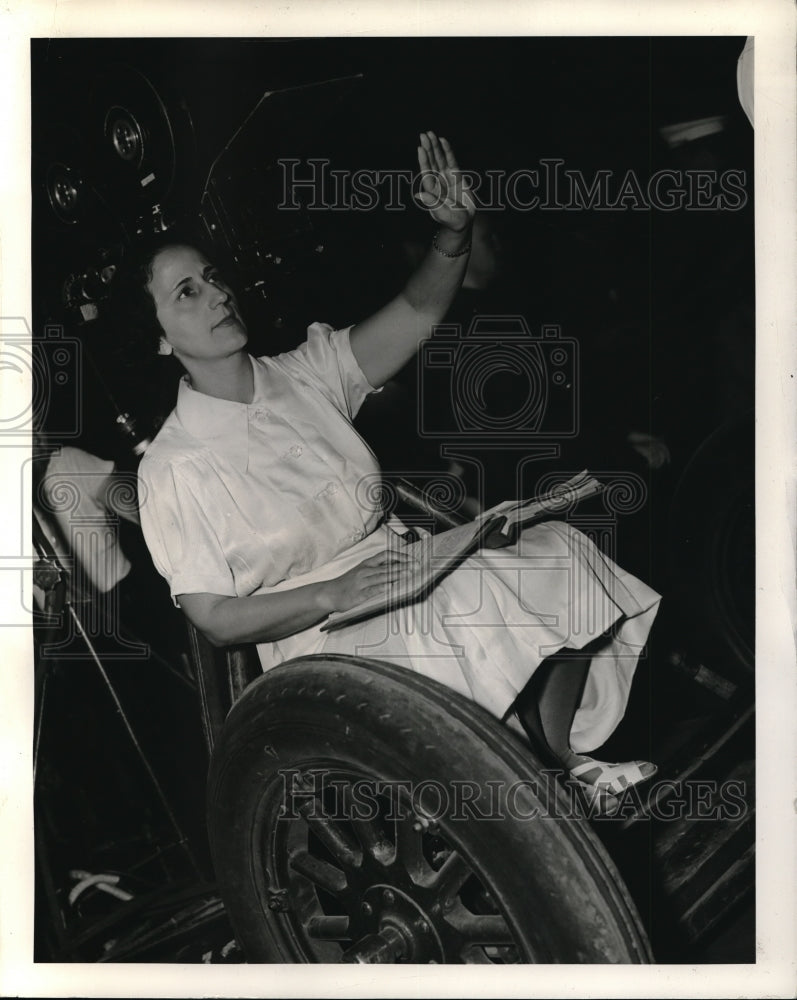 1938 Script Girl For Film Rosalie Florence Thomas Stops Scene - Historic Images