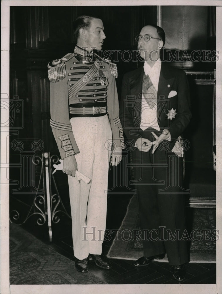 1937 Press Photo Col. Ralph C. Torin, Ambassador Silvich-Historic Images