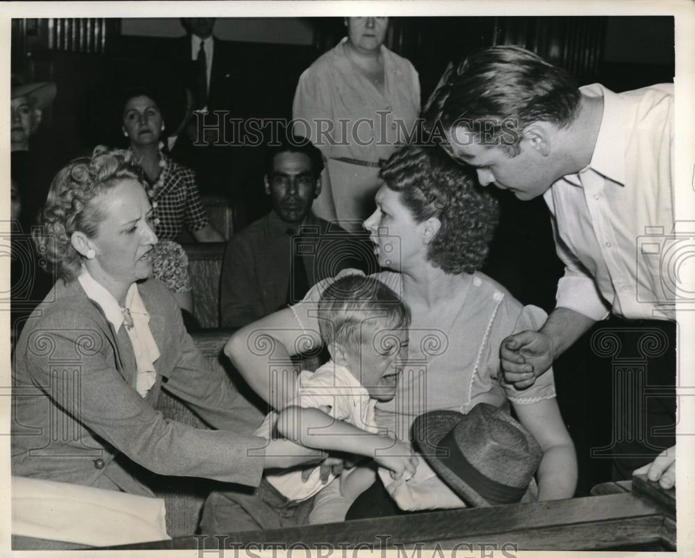 1942 Mrs. Eula Ware Dockery, Bobby, Mrs. Florence Ware, George Ware - Historic Images