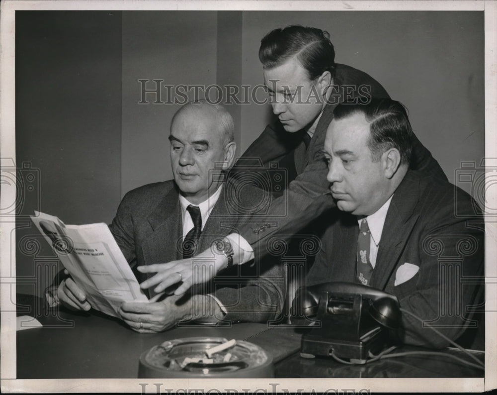 1946 Press Photo CIO Officials Philip Murray, Walter Reuther - Historic Images