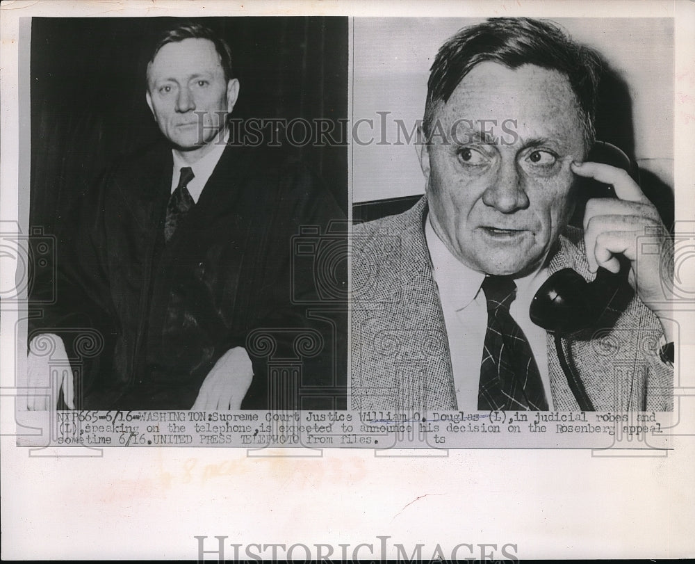 1956 Supreme Court Justice William O. Douglas - Historic Images