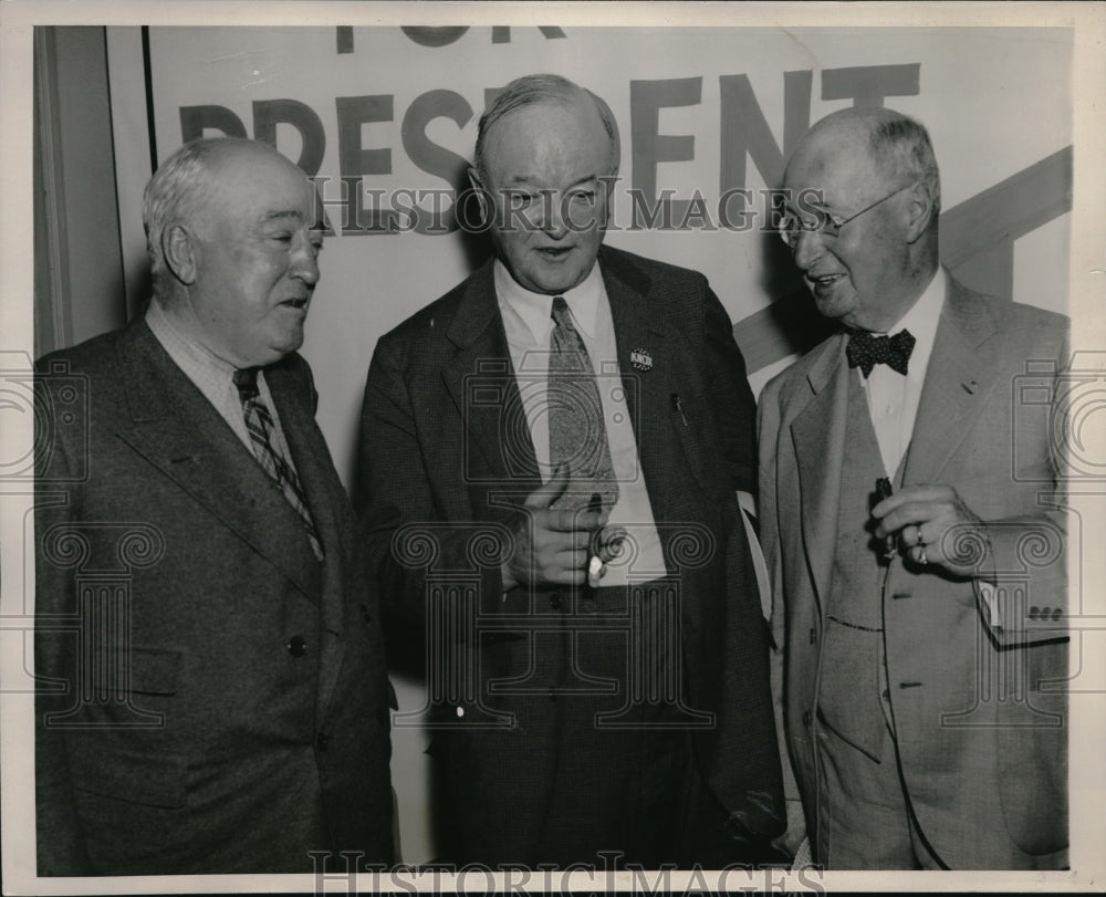 1936 Caucus of Illinois Delegation Omer Custer, John C. Allen, - Historic Images