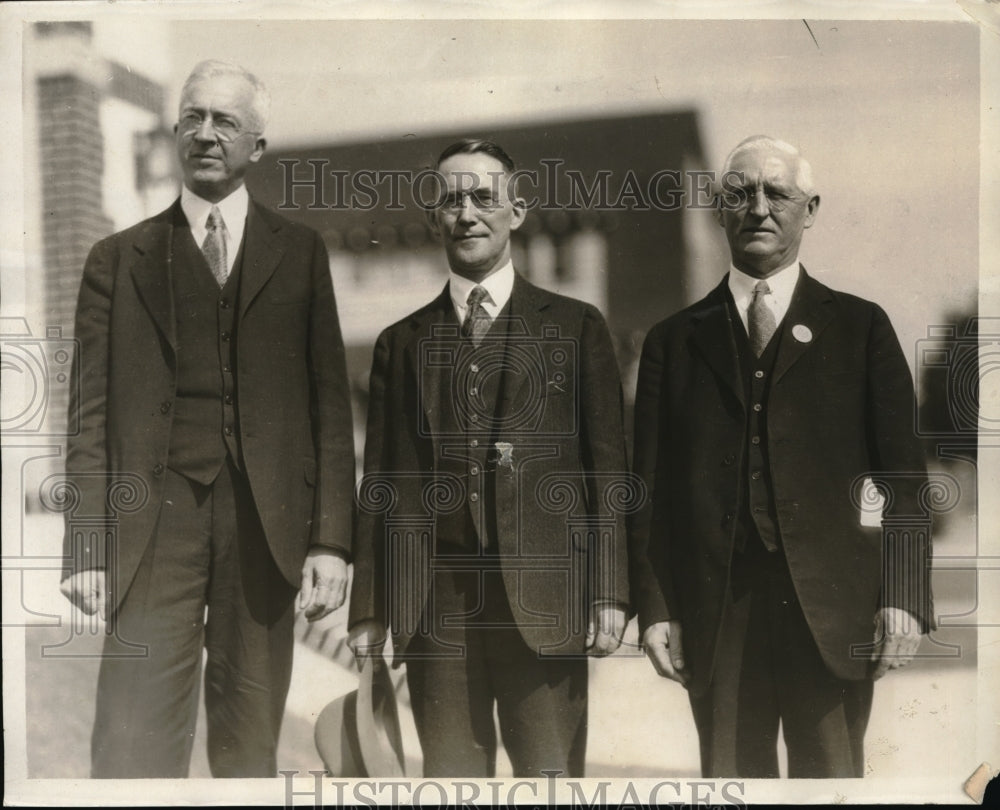 1930 Press Photo Drs. Roby Day, J C Broomfield, George D Jones, Methodist Church-Historic Images