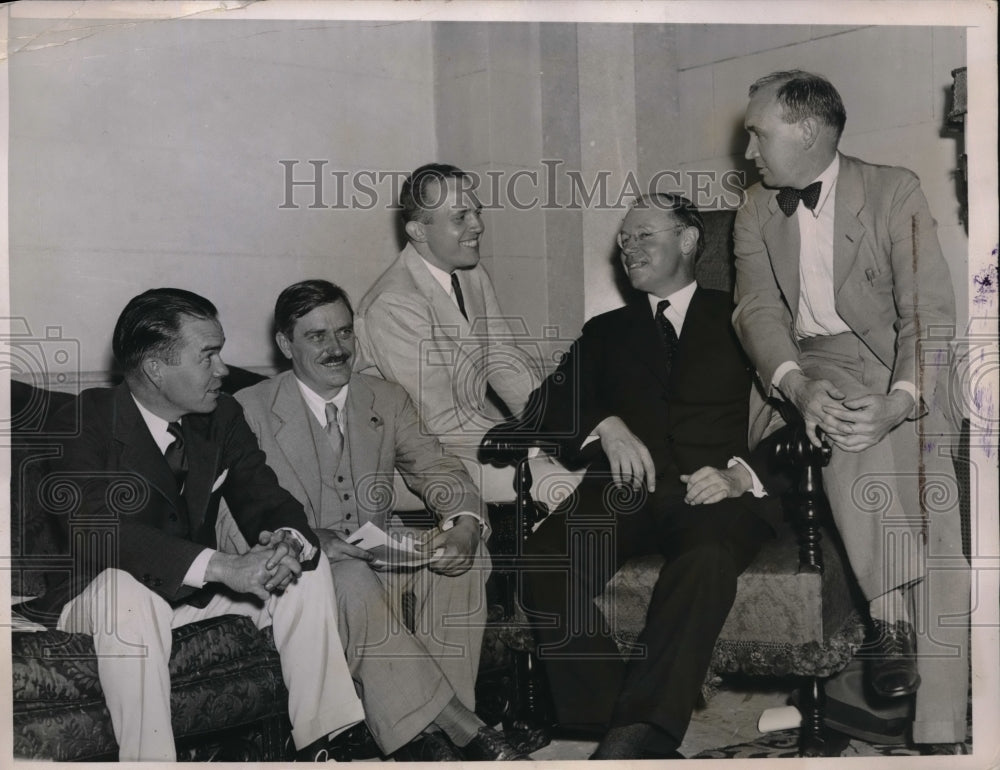 1936 William W. Hinckley,Earl Browder,Robert Taft,Rev. Roy E. Burt - Historic Images