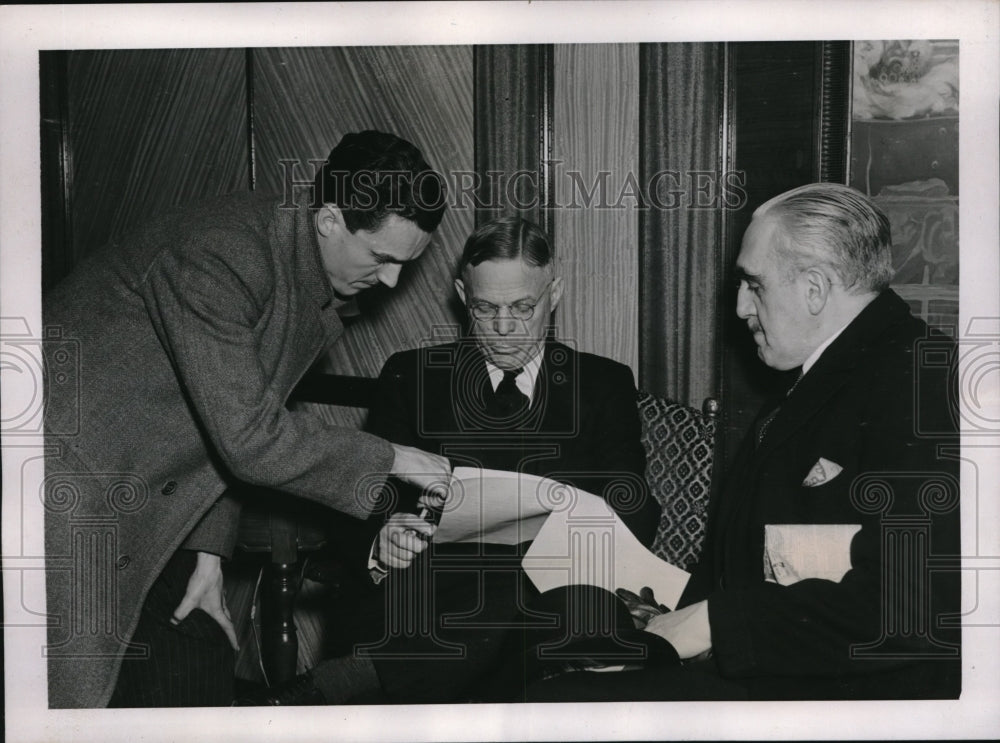 1938 Press Photo Ex Us Amb to Germany Wm Dodd, in route to D.C. - neb36023-Historic Images