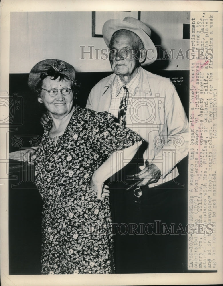 1948 George Sears secured a license to marry Martha Williams - Historic Images