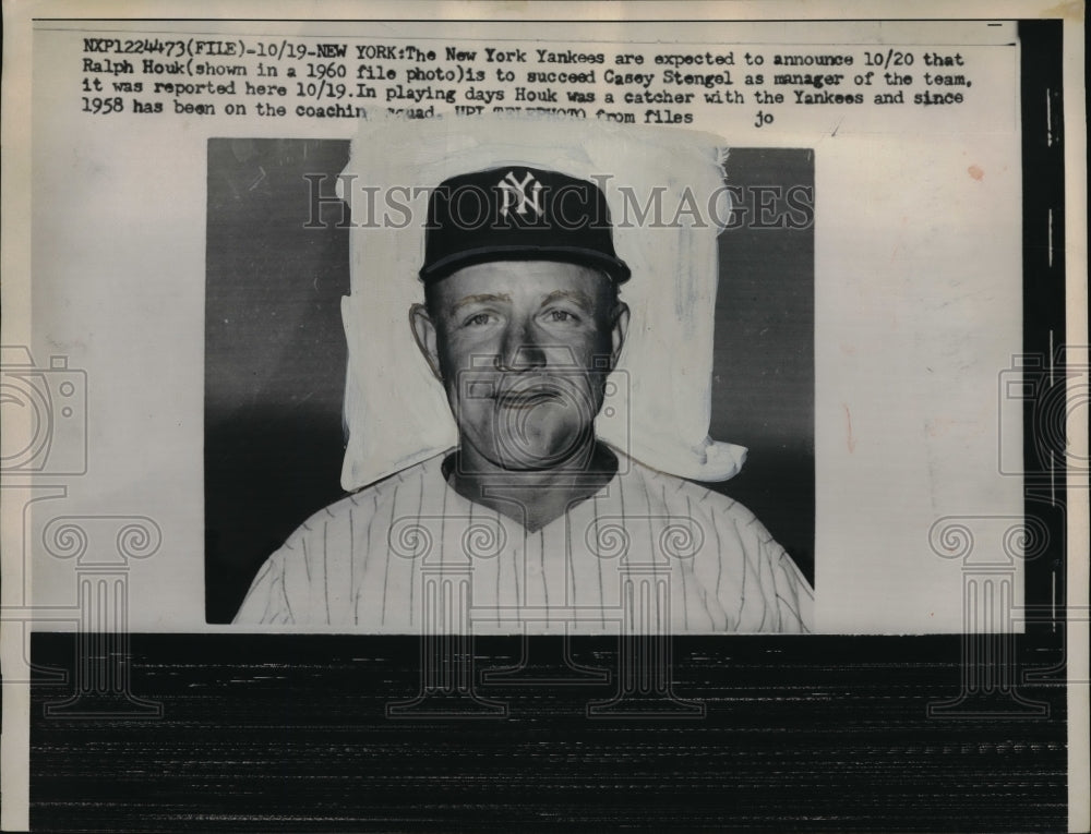1960 Ralph Houk Named Manager New York Yankees MLB Baseball Team - Historic Images