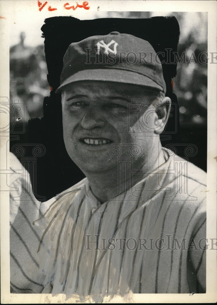 1956 Press Photo New York Yankees John Cuttle - Historic Images