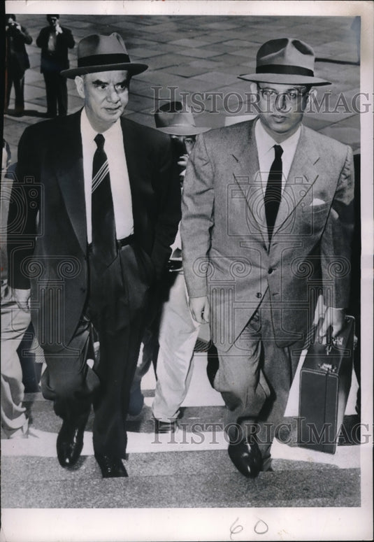 1952 Phillip Murray President of CIO & Arthur Goldberg counsel - Historic Images