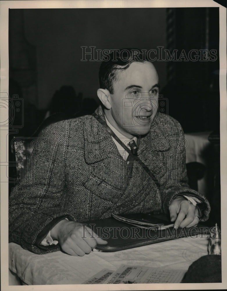 1940 Press Photo Count Rene L.S. De La Taille of Paris arrived in SS Western - Historic Images