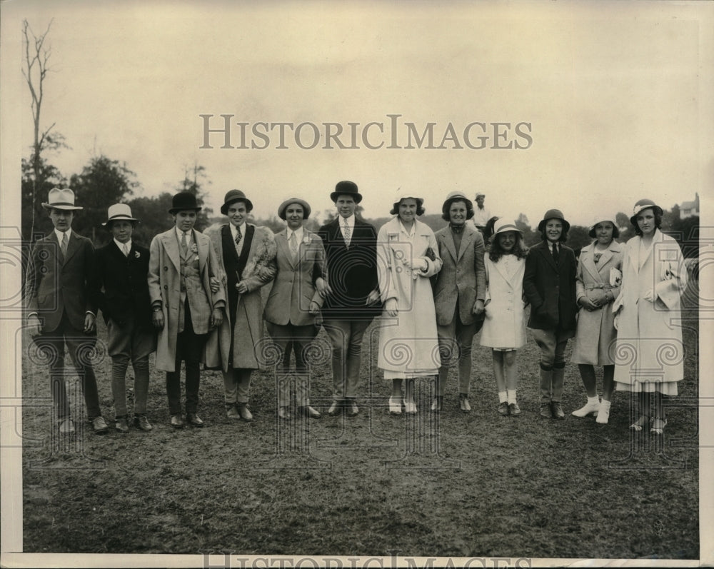 1932 Huntington Horse show C Tobey, J Cabanagh, R Murray  - Historic Images