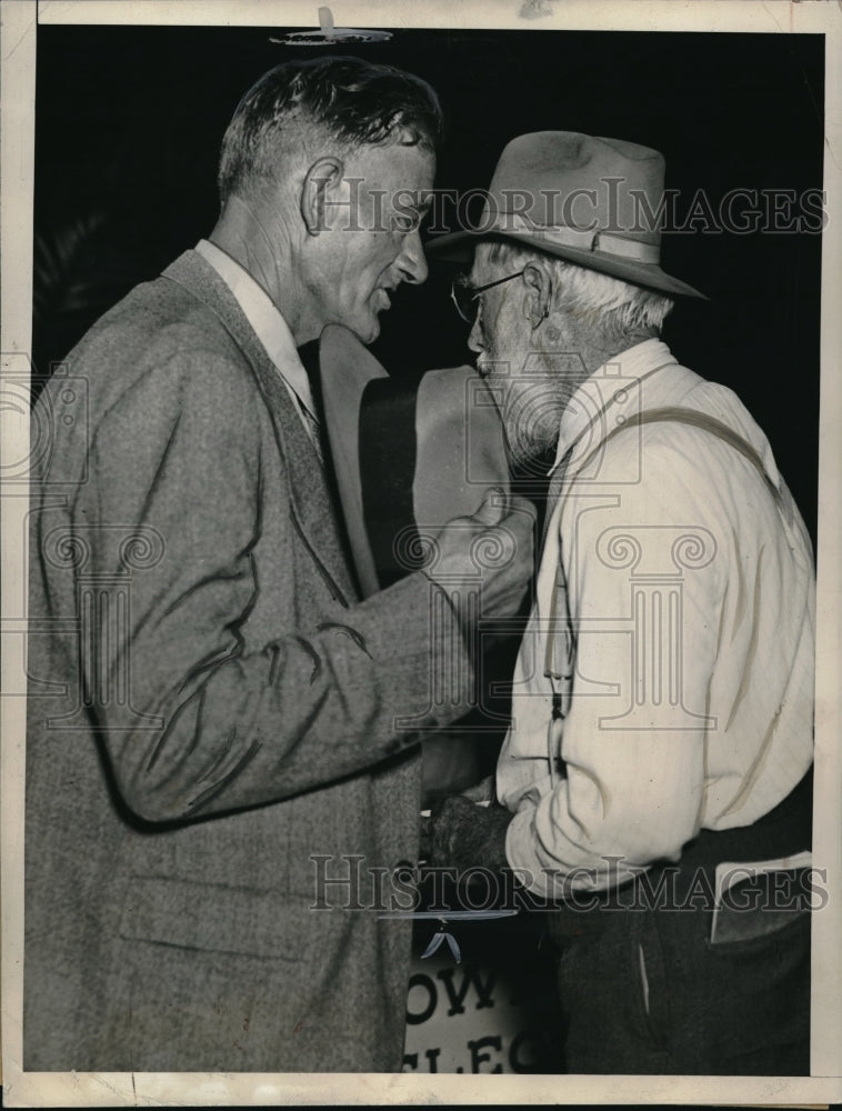 1936 Press Photo Townsen Club Convention in Cleveland, Frank Thome, HG De Merrit - Historic Images