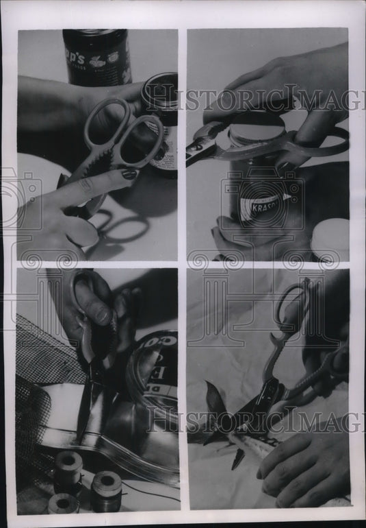 1954 Press Photo Scissors used for many different uses around a home - neb39311 - Historic Images
