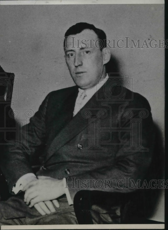 1933 Press Photo Uncle Of The Missing Youth Edward O'Connell - Historic Images