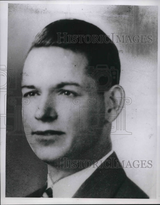 Undated Press Photo Edward Tracy was unknown baby at Cincy Children Home in 1920-Historic Images