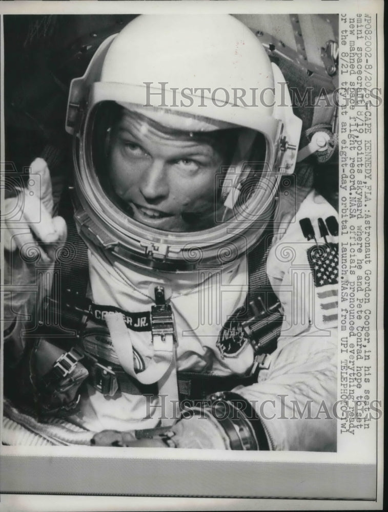 1963 Astronaut Gordon Cooper at Cape Kennedy Florida  - Historic Images