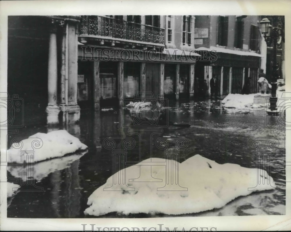 1935 Press Photo View of Venice after large snow fall-Historic Images