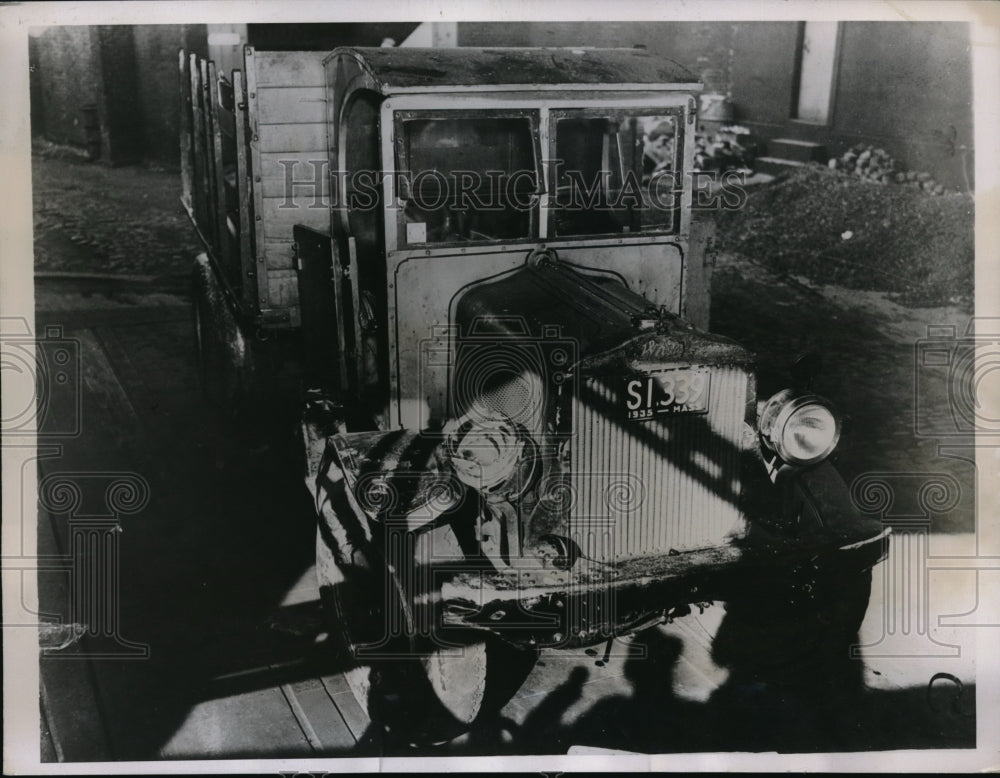 1935 Press Photo Caur used in futile jail break at Massachusetts State Prison-Historic Images