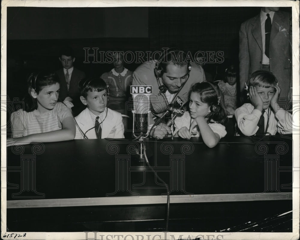 1941 Press Photo Ben Grauer, Patricia &amp; John Pool, Jill Milford, Peter Taylor - Historic Images