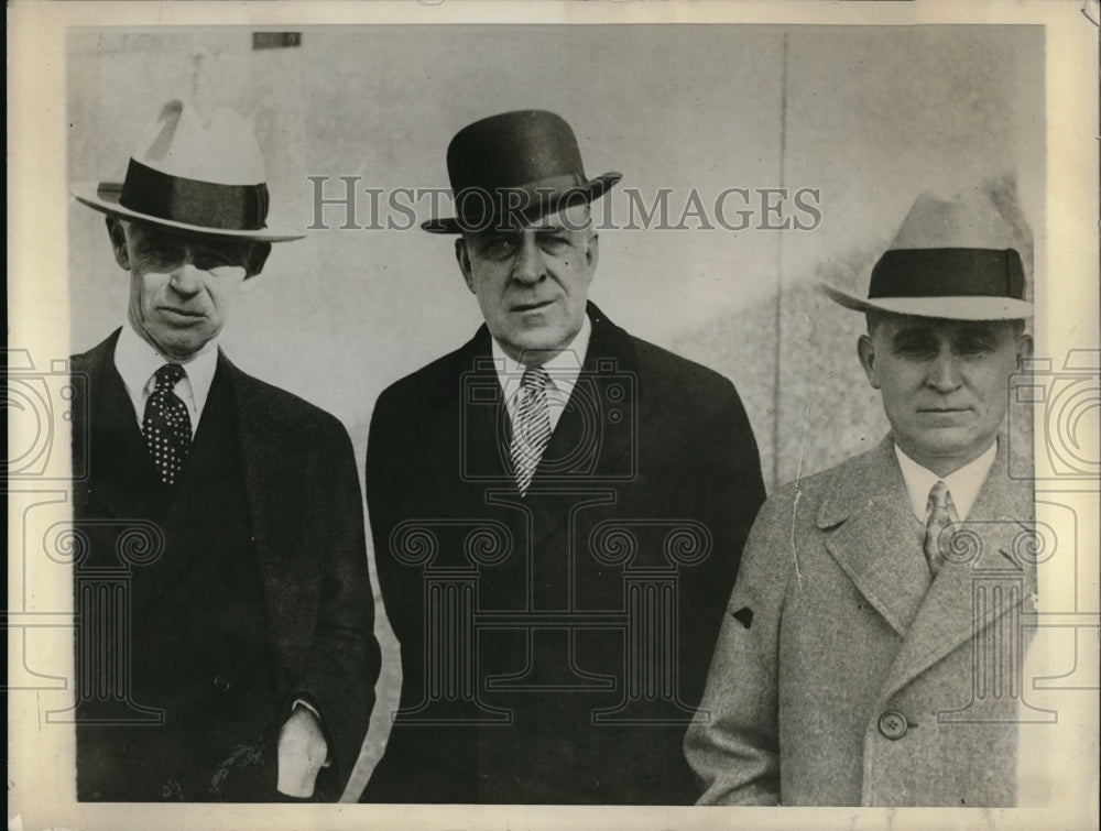 1929 Press Photo Sen David Walsh with Henry McElroy &amp; Charles Howell - Historic Images