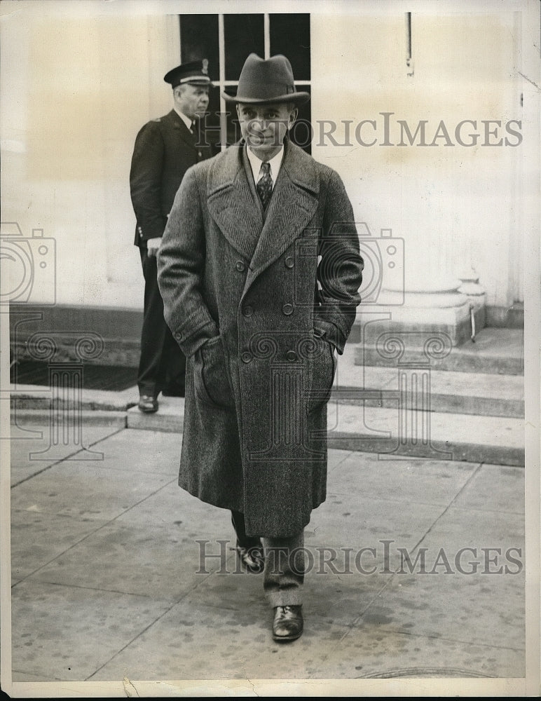 1933 Press Photo Attorney General William D Mitchell at the White House-Historic Images