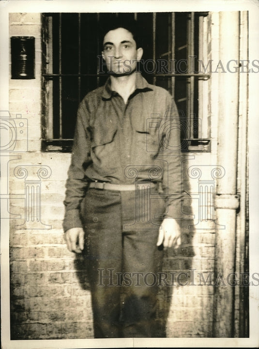 1935 Louis Mariono, Held in Connection of Shooting Lieut. O'Connor - Historic Images