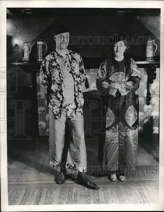 1935 Press Photo Mr. & Mrs Herbert D.Vail attends annuak St.Valentine Masque - Historic Images