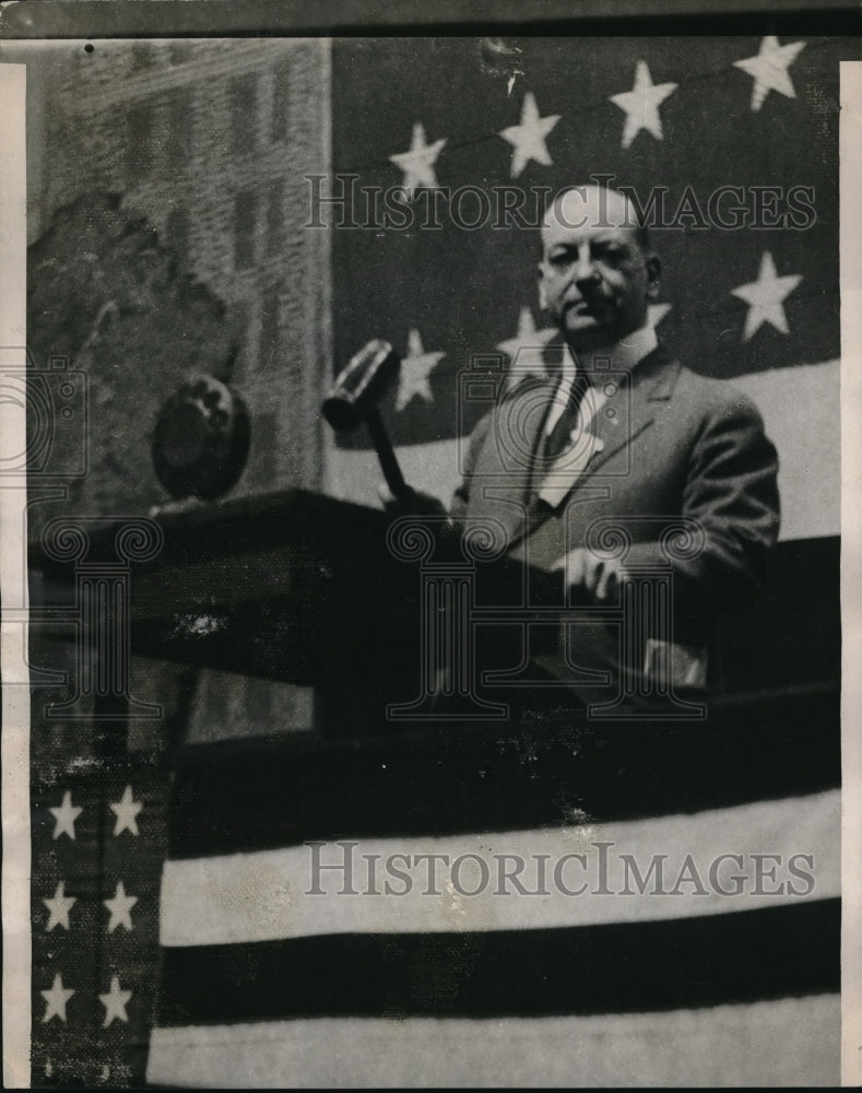 1924 Press Photo William H Johnston making a speech for Labor Party-Historic Images