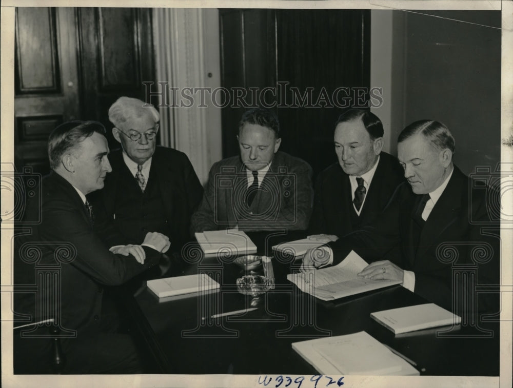 1936 Press Photo Senate Economic investigate Government Spending Agencies-Historic Images