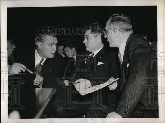 1946 Press Photo Committee on Veterans Affairs, Daniel Flynn, William Condon - Historic Images