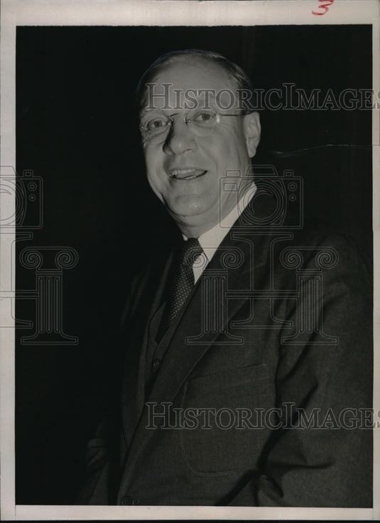 1937 Press Photo Frank J Taylor democratic candidate for Comptroller - Historic Images