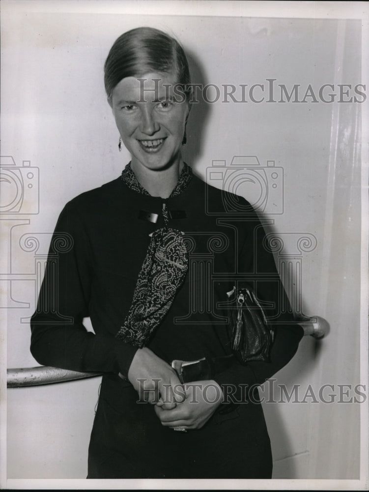 1935 Press Photo Anny Rutz played as Virgin Mary in the Oberqmerqau Passion Play - Historic Images