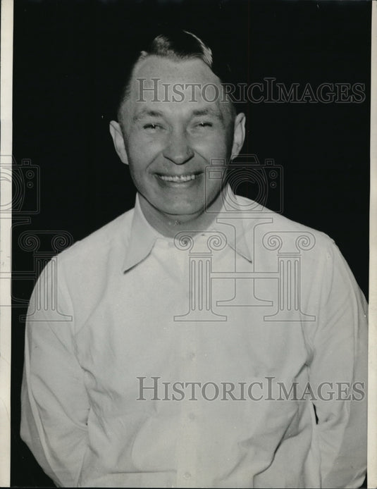1931 Press Photo Mr Joe Miller with a huge smile on his face - Historic Images
