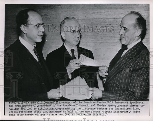 1952 C.C. Cornwell American Marine Hull Syndicate & Fred Maccabe - Historic Images