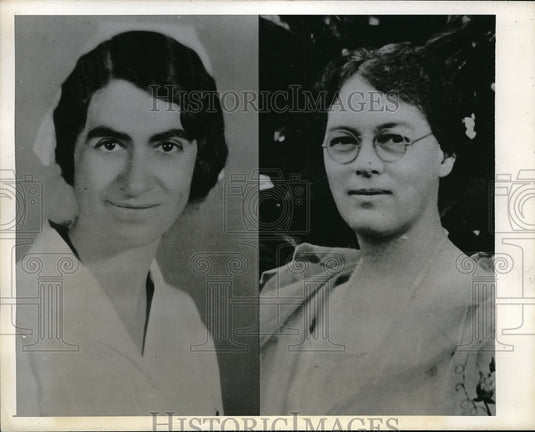 1945 Press Photo Jennie C Adams & Dorothy Bowel Evangelist from Denver - Historic Images