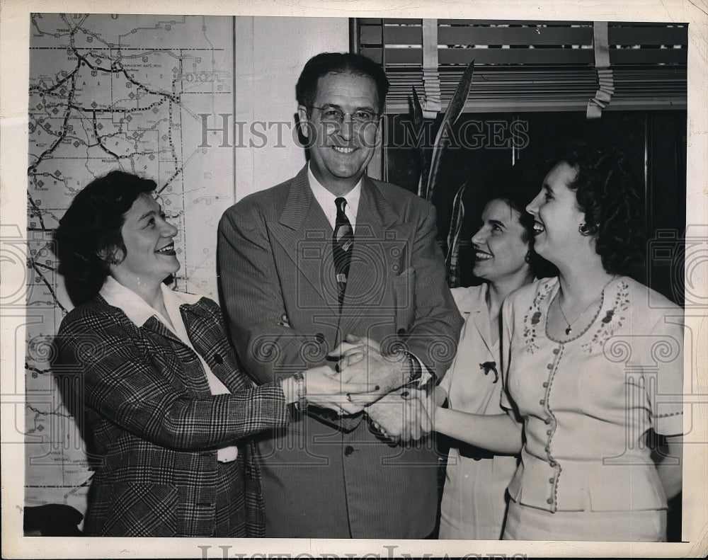 1945 Rep. Anderson,Mrs. Rose Koenig,Luna Diamond & Miss Kay Cook - Historic Images