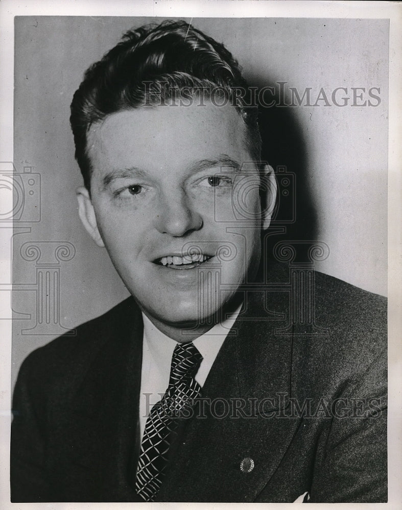 1944 Press Photo Rev W H Alexander Pastor of first Christian Church in Oklahoma - Historic Images