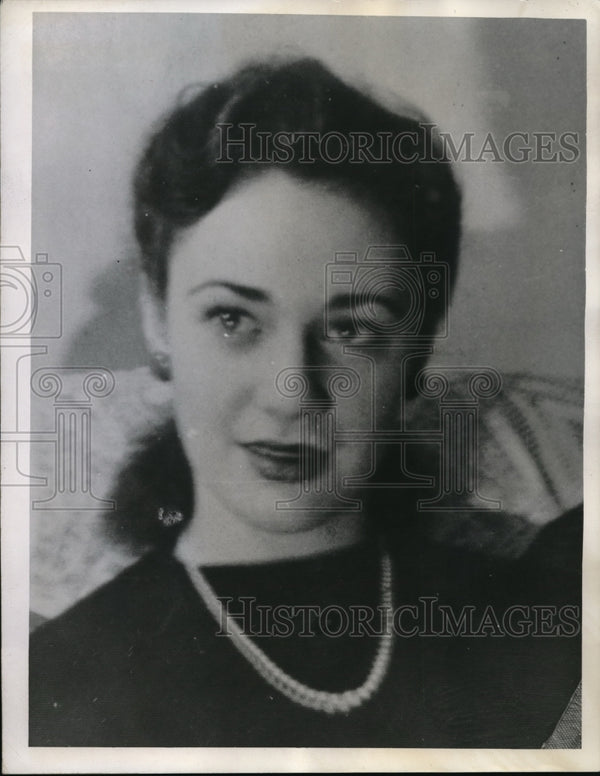 1942 Press Photo Ohio State Univ art class model Patty Ann Ruffin, mis ...