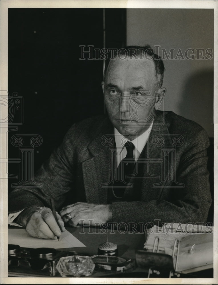 1933 Press Photo New Supreme Court Justice, Ira F. Thompson in LA, Calif. - Historic Images