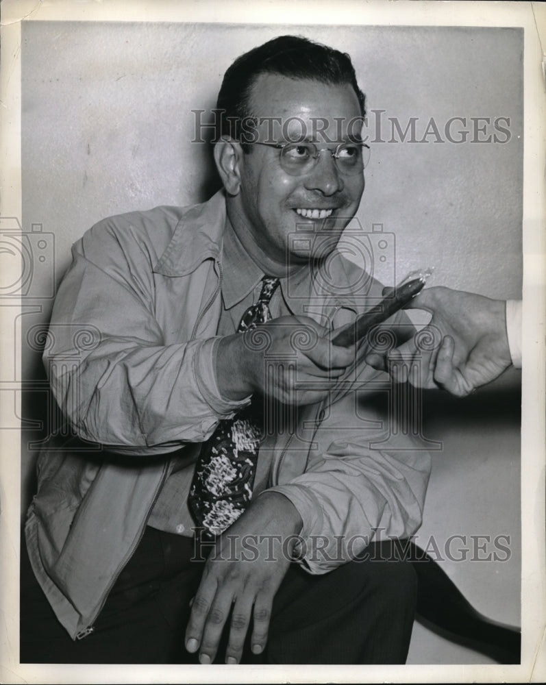 1941 Press Photo Frank Alessandro in Rochester, NY - Historic Images