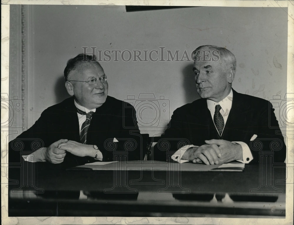 1933 Press Photo US Secretary of State Cordell Hull, Maxim Litvinov, Russia-Historic Images