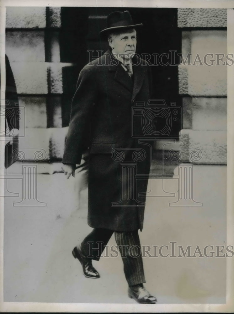 1937 Press Photo Lord Ashfield, arrives at London&#39;s Ministry of Labor- Historic Images