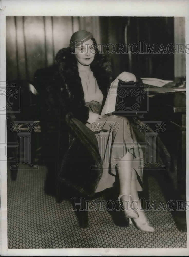 1932 Press Photo Mrs Cissie Geen, husband on tax evasion charges - Historic Images