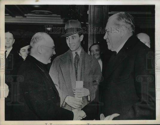1940 Press Photo NYC Archbishop FJ Spellman & Myron Taylor - neb45420 - Historic Images