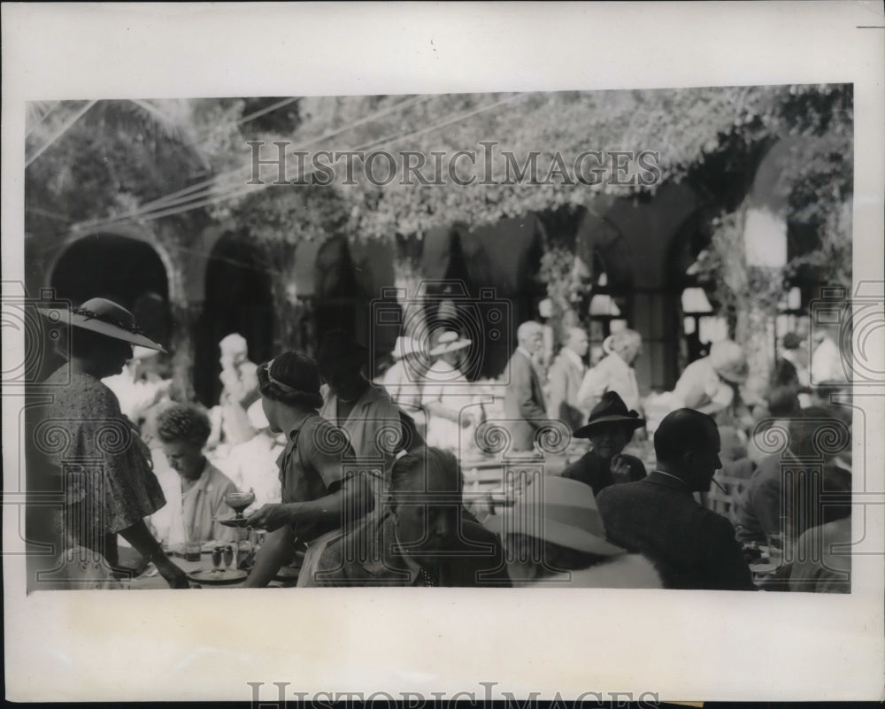 1938 Press Photo Myron Taylor at Palm Beach Bath &amp; Tennis Club - Historic Images