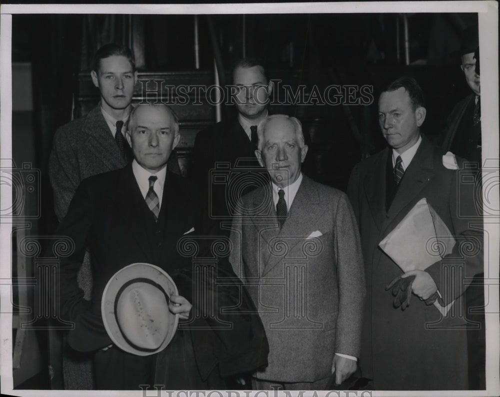 1937 Press Photo US delegates to 9 Power Treaty Conference, Dr S Hornbeck, Davis - Historic Images