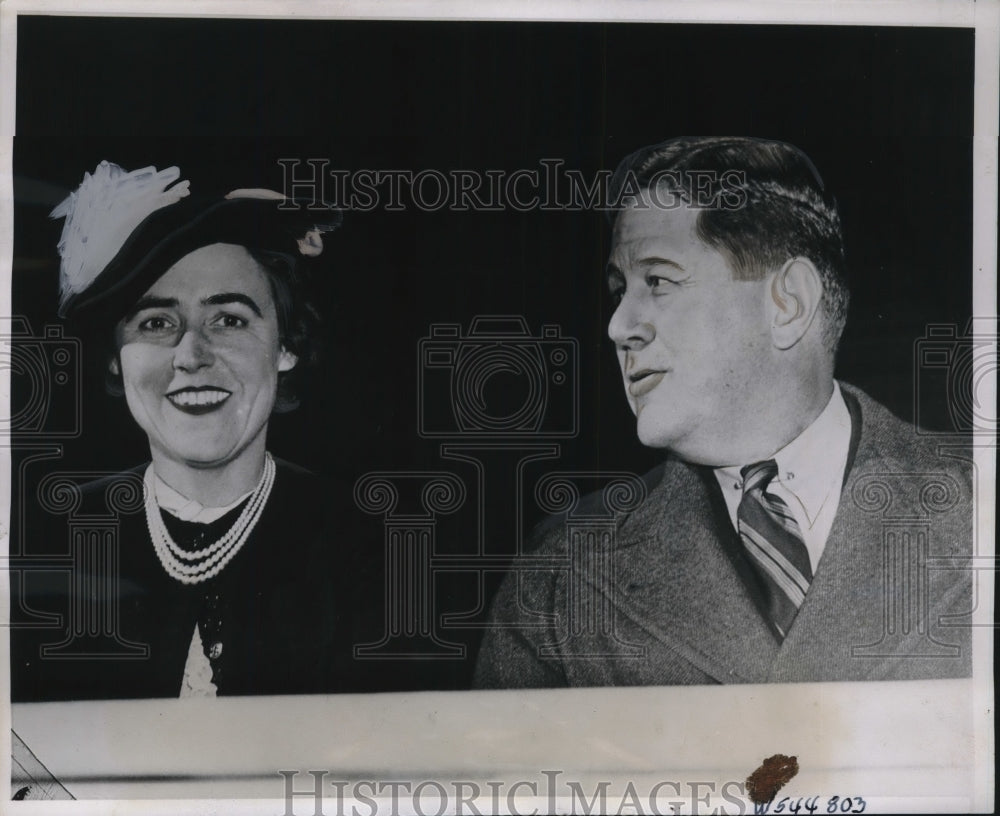 1940 Press Photo George Harrison, pres of Fed Bank, Mrs C Grayson to wed in D.C. - Historic Images